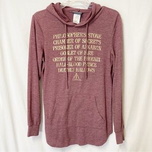 Harry Potter Books Hooded Shirt Size Medium